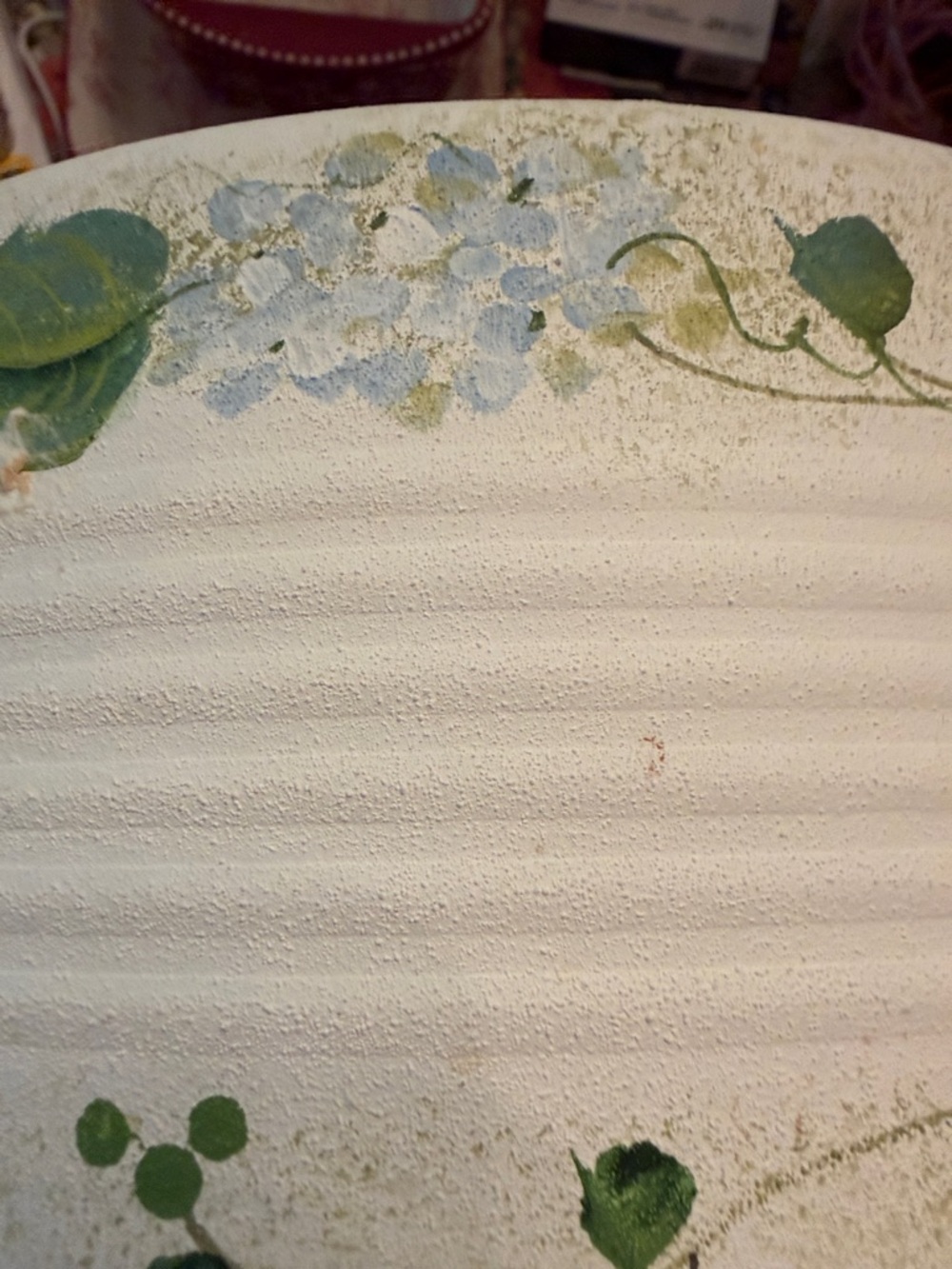Vintage Floral Cake Carrier - White with Pink Rose Design - Picture 5 of 6